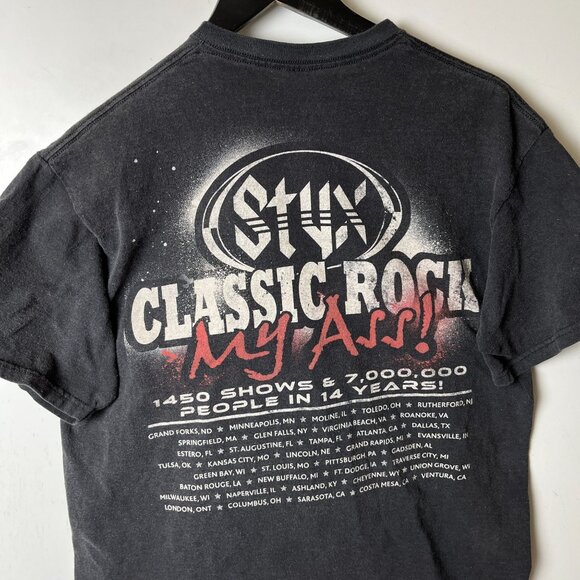 Stux Tour T Shirt Vintage Y2K Medium M Adult Black Graphic Tee - Picture 6 of 16